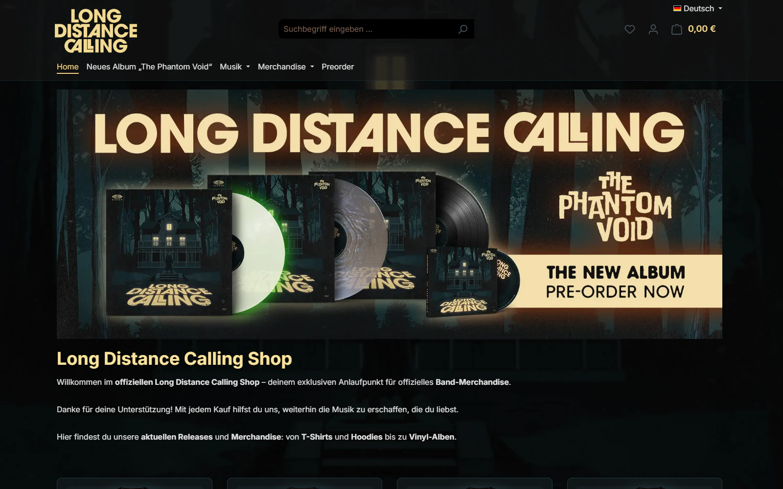 Long Distance Calling Shop Screenshot