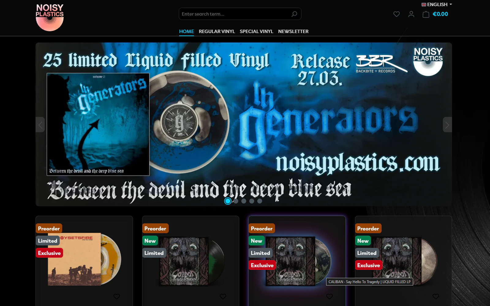 Noisy Plastics Shop Screenshot